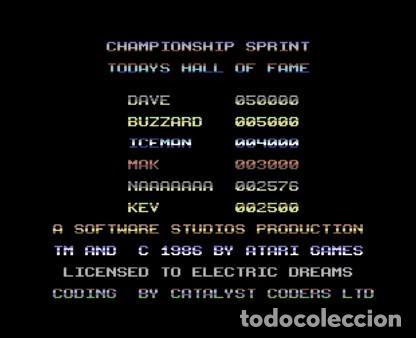 Videojuegos y consolas: Championship Sprint [Electric Dreams] 1988 ATARI Games Alternative Software [Commodore 64 C64 C128] - Foto 4