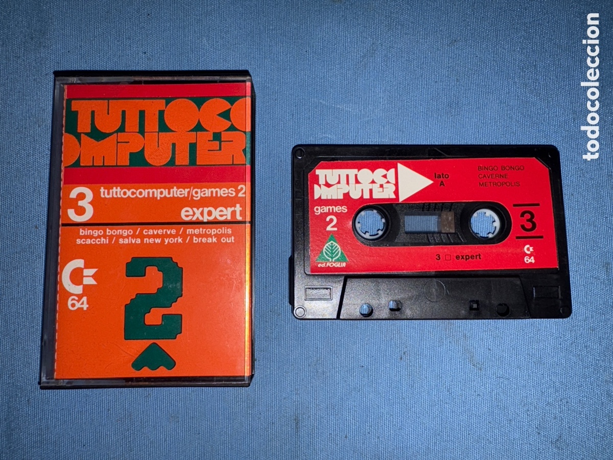 Videojuegos y consolas: VIDEOJUEGO TUTTOC COMPUTER,PARA COMMODORE*VER FOTOS* - Foto 1