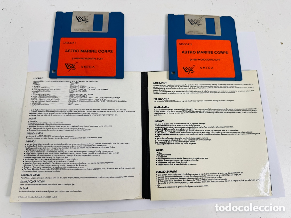 Videojuegos y consolas: A.M.C.: Astro Marine Corps Commodore Amiga Dinamic 1989 - Foto 4