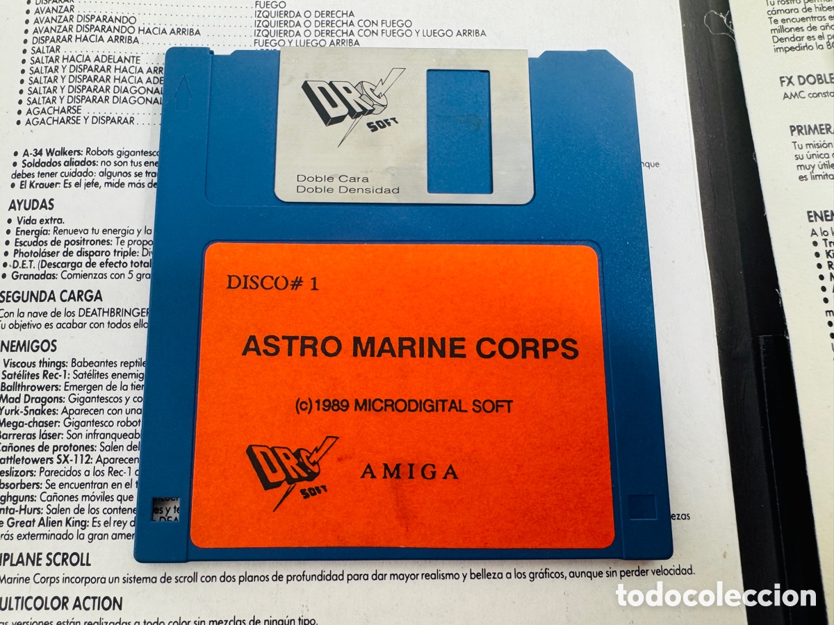 Videojuegos y consolas: A.M.C.: Astro Marine Corps Commodore Amiga Dinamic 1989 - Foto 5