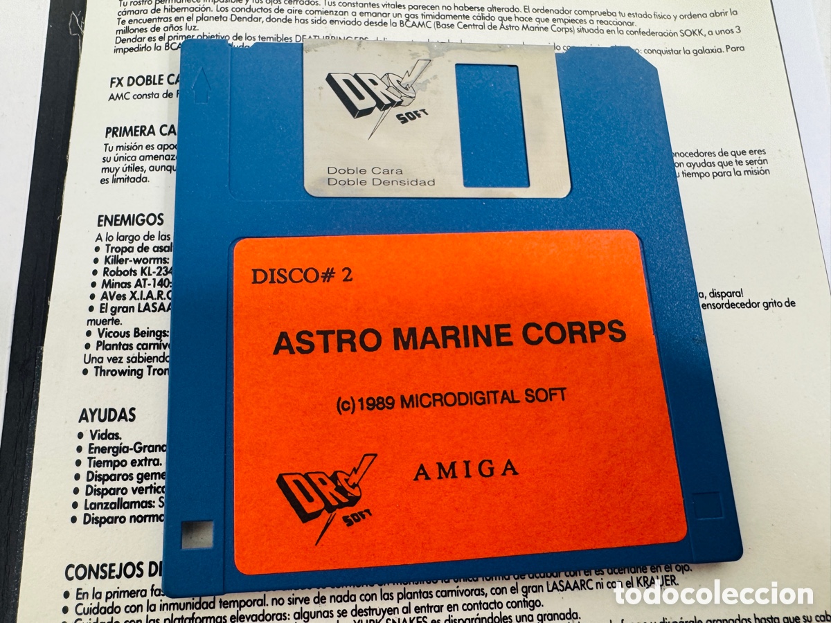 Videojuegos y consolas: A.M.C.: Astro Marine Corps Commodore Amiga Dinamic 1989 - Foto 6