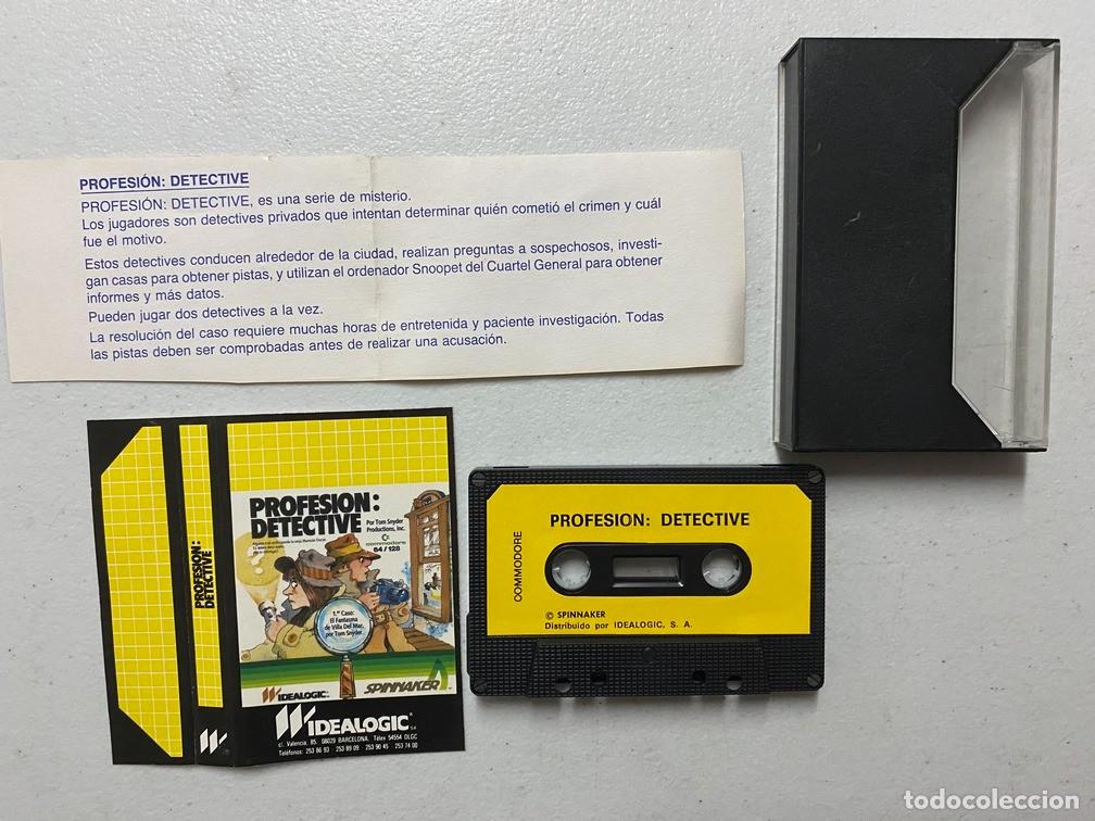 Videojuegos y consolas: PROFESI&Oacute;N DETECTIVE - VIDEOJUEGO COMMODORE 64 C-64 - Foto 2