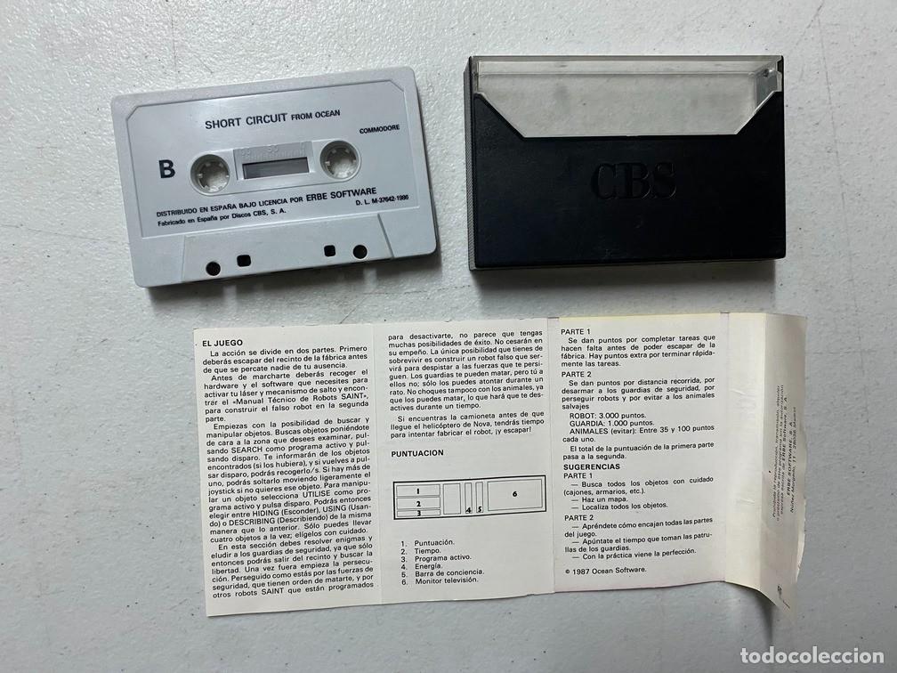 Videojuegos y consolas: SHORT CIRCUIT - VIDEOJUEGO COMMODORE 64 C-64 - Foto 3