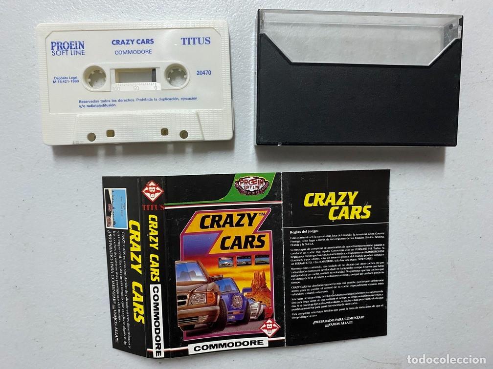 Videojuegos y consolas: CRAZY CARS - VIDEOJUEGO COMMODORE 64 C-64 - Foto 2