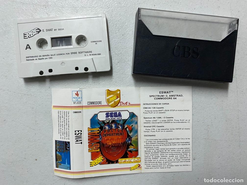 Videojuegos y consolas: ESWAT - VIDEOJUEGO COMMODORE 64 C-64 - Foto 2