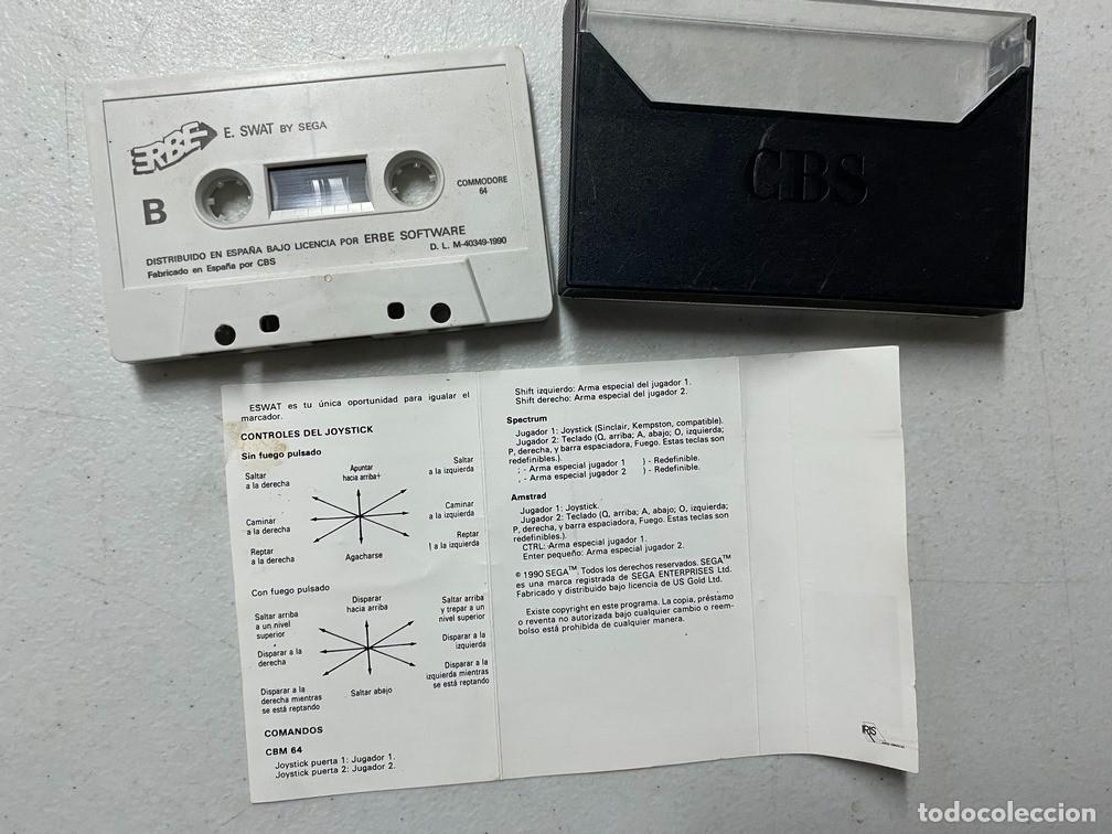 Videojuegos y consolas: ESWAT - VIDEOJUEGO COMMODORE 64 C-64 - Foto 3