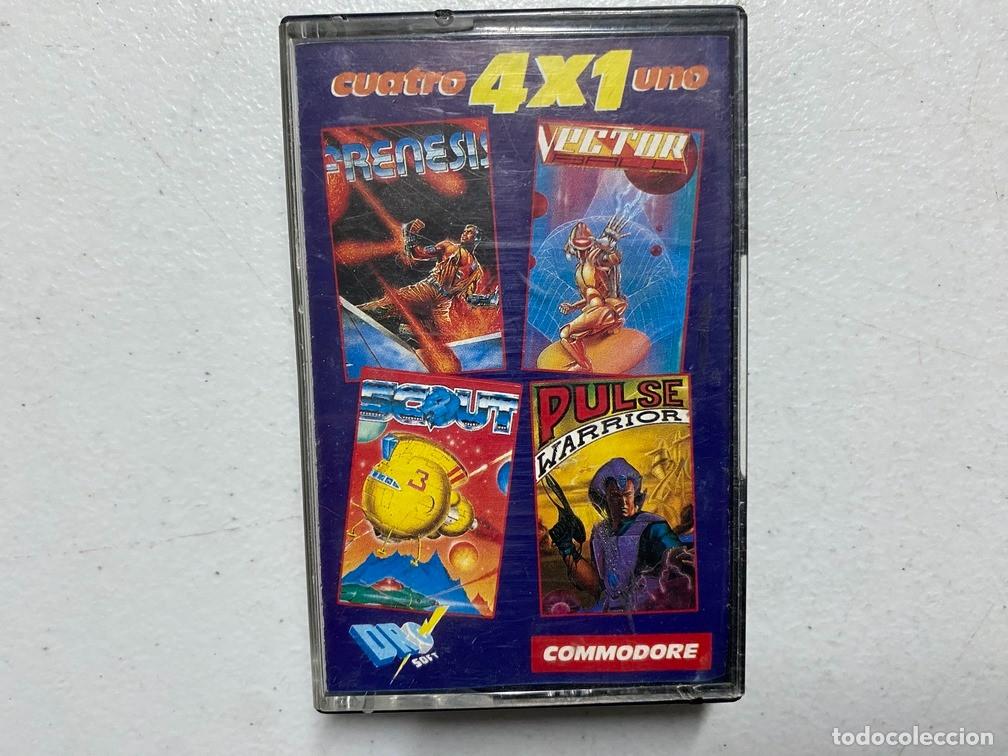 Videojuegos y consolas: CUATRO X UNO 4X1 - VIDEOJUEGO COMMODORE 64 C-64 - Foto 1