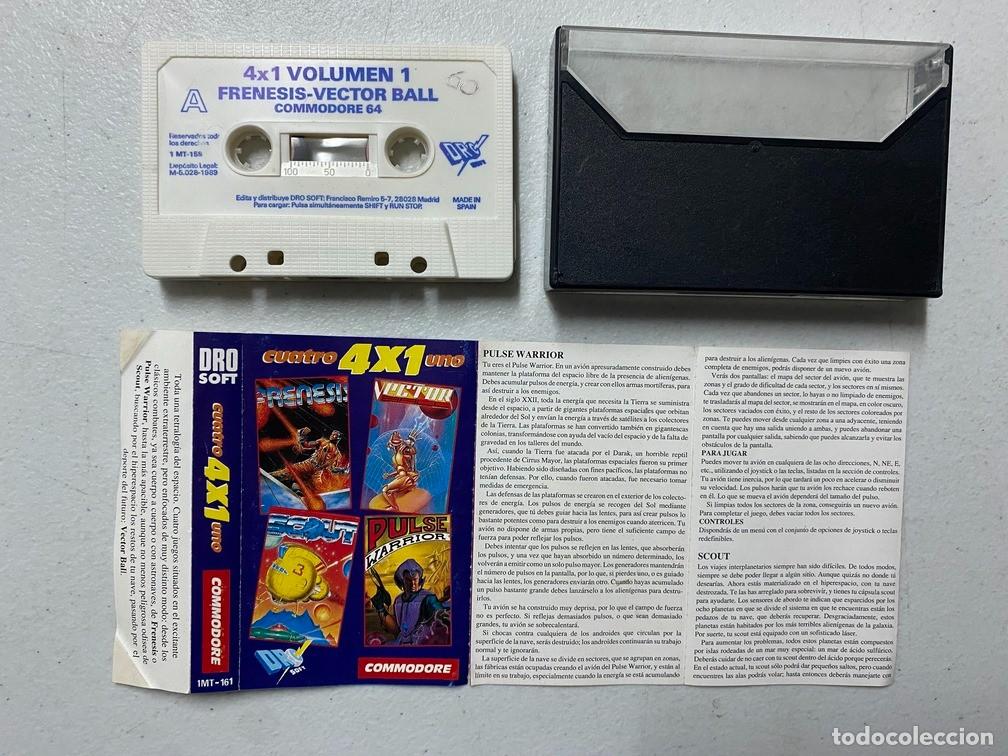 Videojuegos y consolas: CUATRO X UNO 4X1 - VIDEOJUEGO COMMODORE 64 C-64 - Foto 2