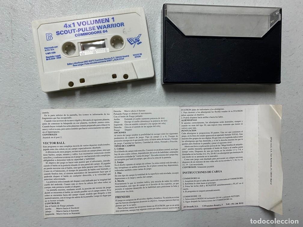 Videojuegos y consolas: CUATRO X UNO 4X1 - VIDEOJUEGO COMMODORE 64 C-64 - Foto 3