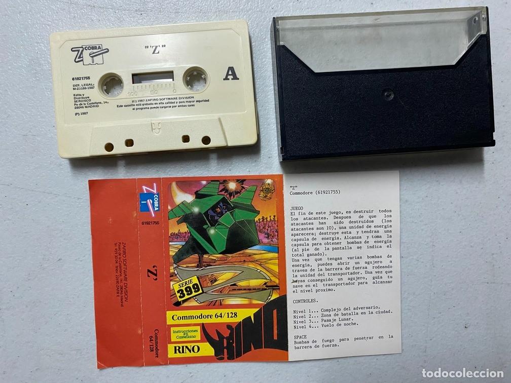 Videojuegos y consolas: Z de RINO - VIDEOJUEGO COMMODORE 64 C-64 - Foto 2