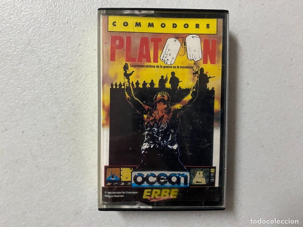Videojuegos y consolas: PLATOON - VIDEOJUEGO COMMODORE 64 C-64 - Foto 1