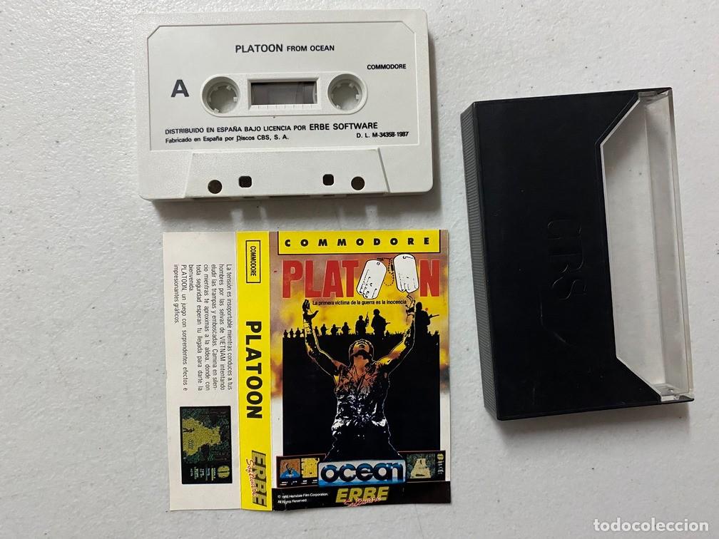 Videojuegos y consolas: PLATOON - VIDEOJUEGO COMMODORE 64 C-64 - Foto 2