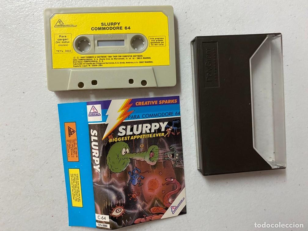 Videojuegos y consolas: SLURPY - VIDEOJUEGO COMMODORE 64 C-64 - Foto 2