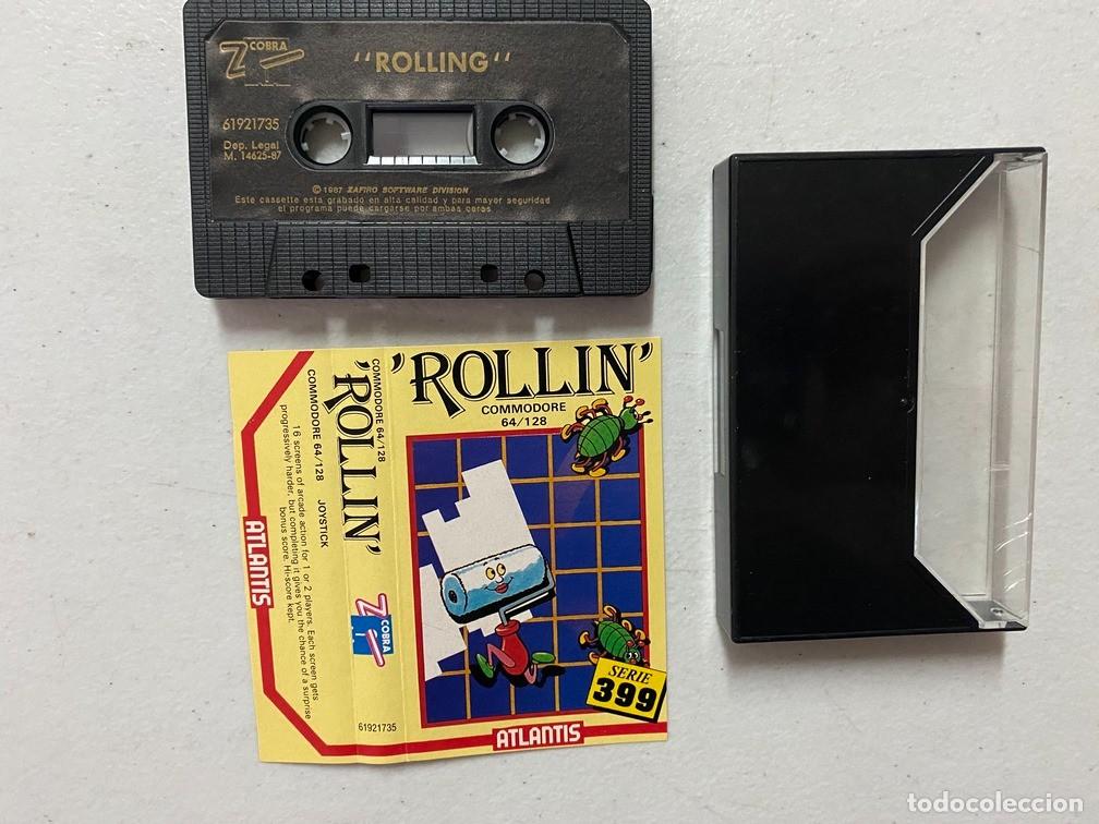 Videojuegos y consolas: ROLLIN - VIDEOJUEGO COMMODORE 64 C-64 - Foto 2