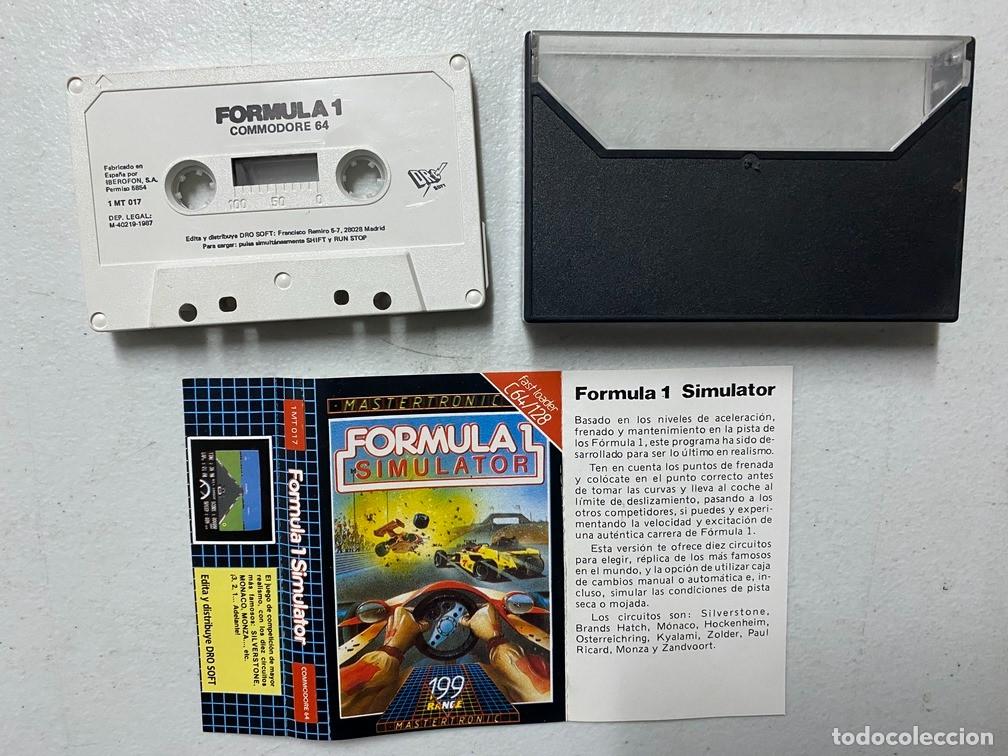 Videojuegos y consolas: FORMULA 1 SIMULATOR - VIDEOJUEGO COMMODORE 64 C-64 - Foto 2