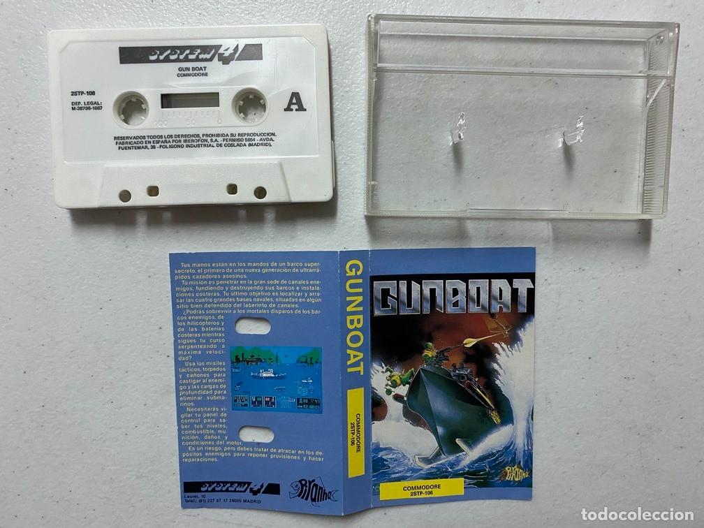 Videojuegos y consolas: GUNBOAT - VIDEOJUEGO COMMODORE 64 C-64 - Foto 3