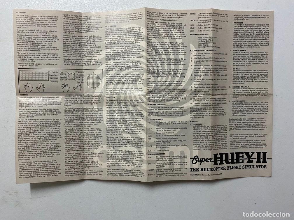 Videojuegos y consolas: SUPER HUEY II - VIDEOJUEGO COMMODORE 64 C-64 - Foto 6
