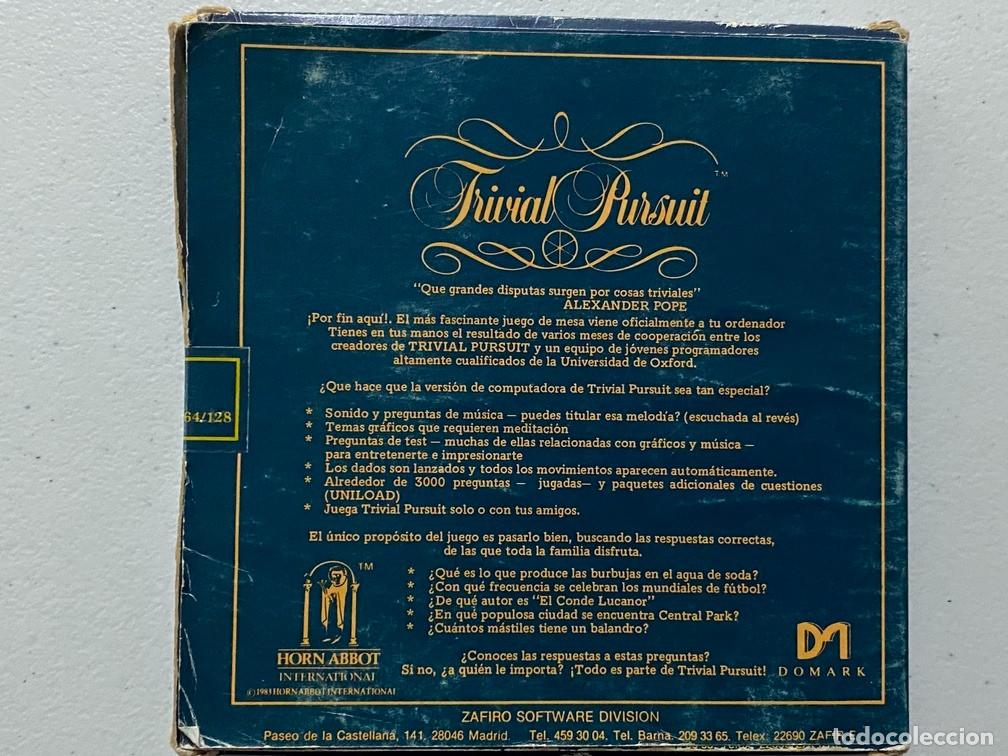 Videojuegos y consolas: TRIVIAL PURSUIT - VIDEOJUEGO COMMODORE 64 C-64 - Foto 2