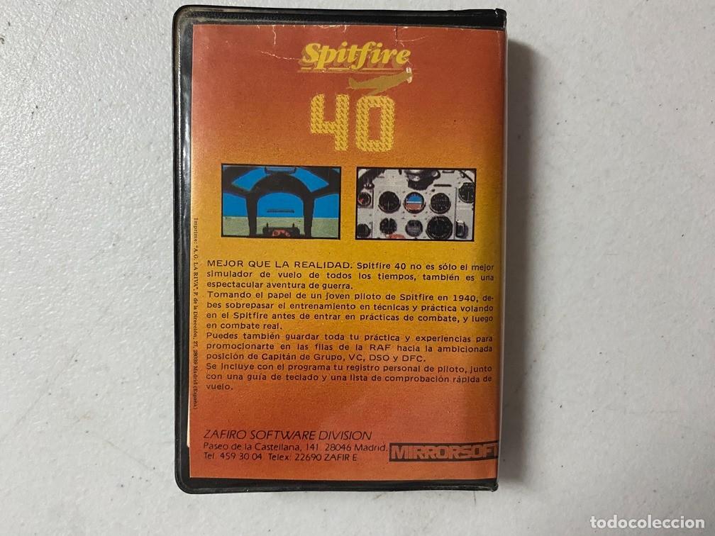 Videojuegos y consolas: SPITFIRE 40 - VIDEOJUEGO COMMODORE 64 C-64 - Foto 2