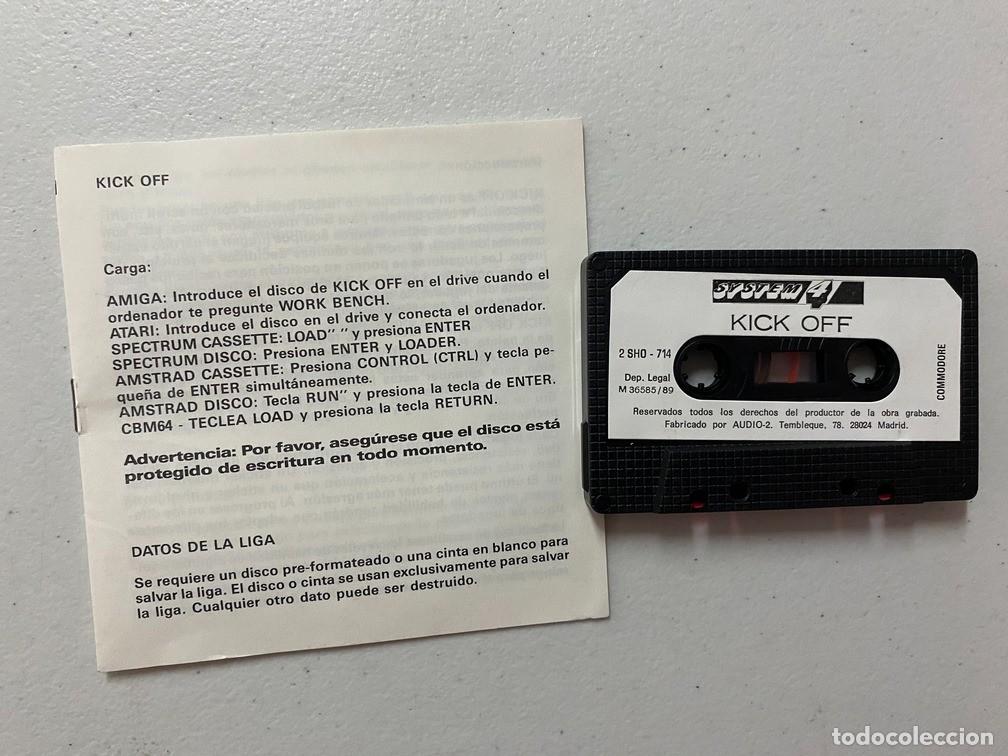 Videojuegos y consolas: KICK OFF - VIDEOJUEGO COMMODORE 64 C-64 - Foto 5