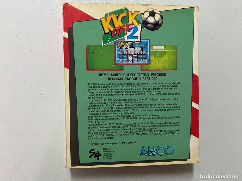 Videojuegos y consolas: KICK OFF 2 - VIDEOJUEGO COMMODORE 64 C-64 - Foto 4