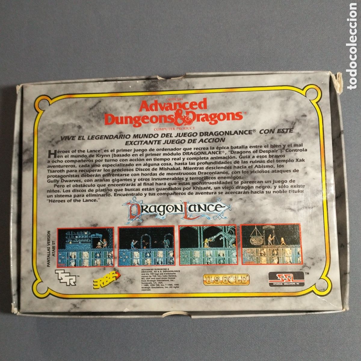 Videojuegos y consolas: Heroes of the lance. Advanced Dungeons & Dragons para Commodore 64 - Foto 2