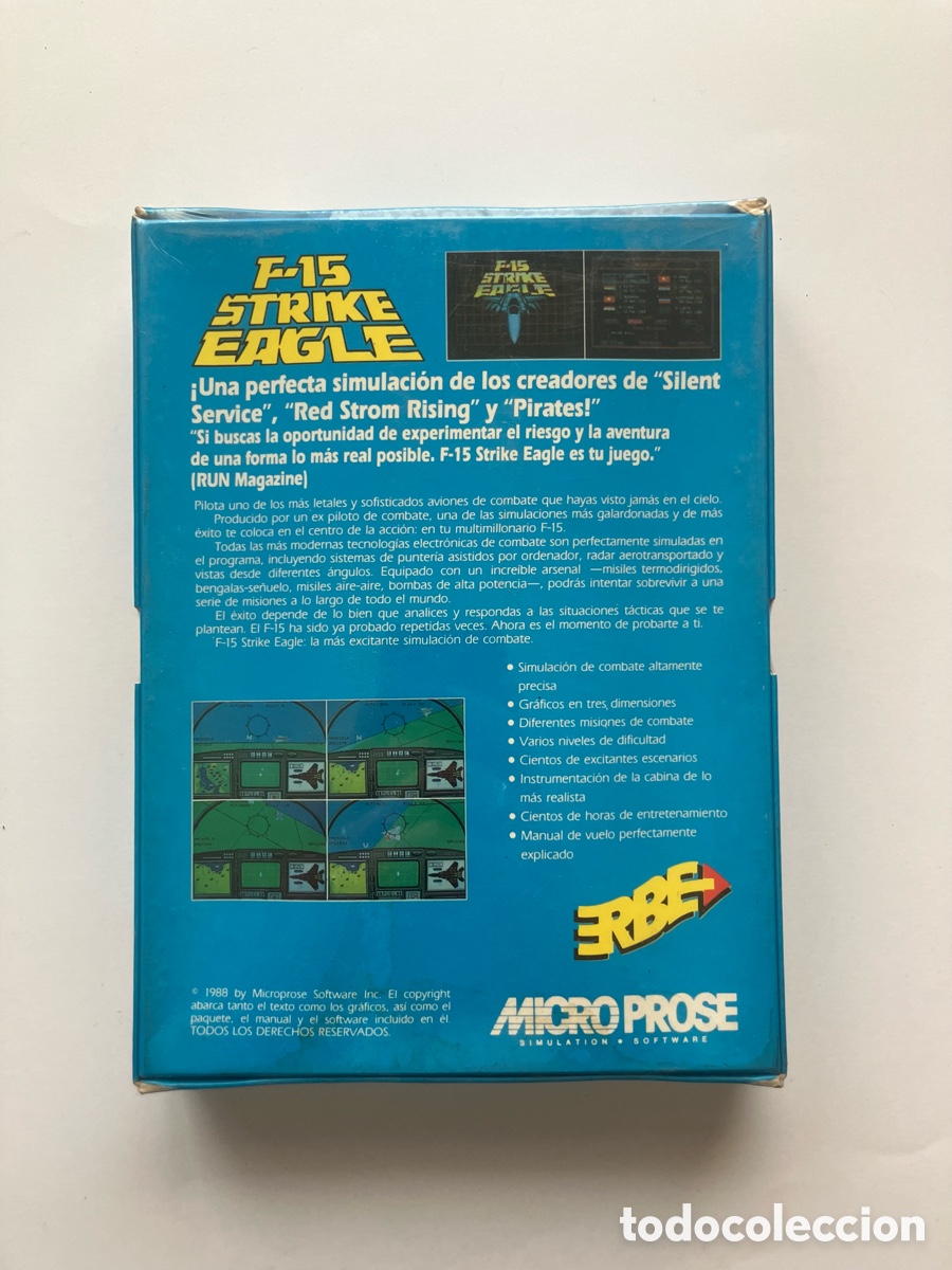 Videojuegos y consolas: F-15 STRIKE EAGLE Commodore |PRECINTADO| - Foto 2