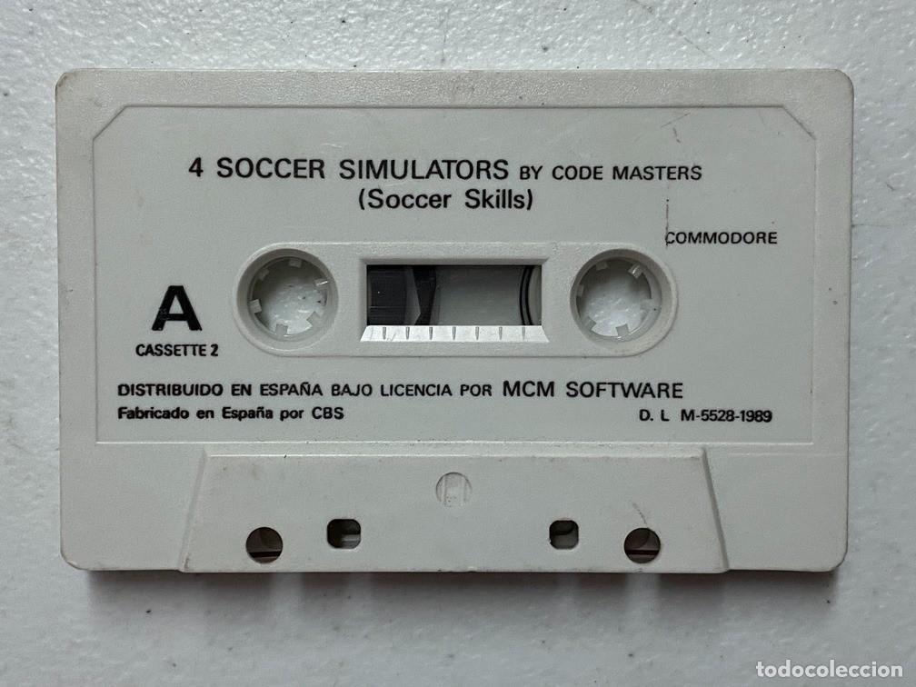 Videojuegos y consolas: 4 SOCCER SIMULATORS - SOLO CINTA- VIDEOJUEGO COMMODORE 64 - C-64 - Foto 1