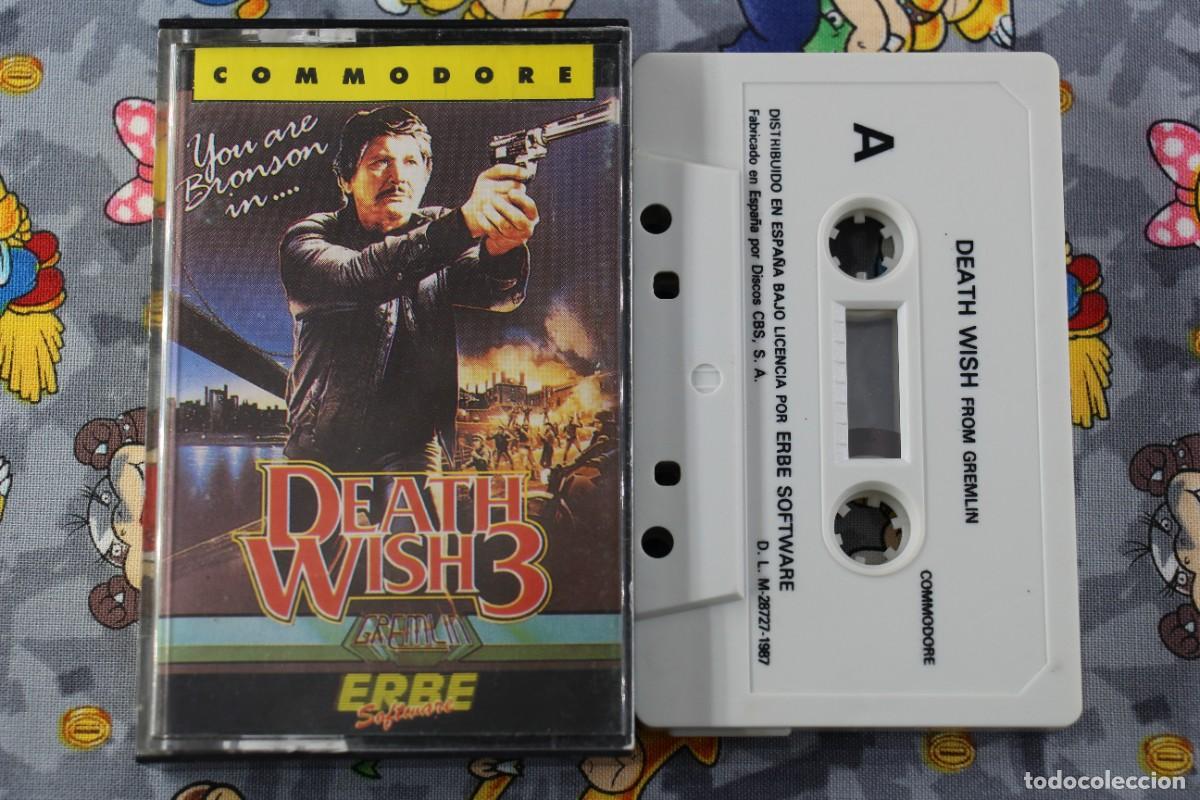 Videojuegos y consolas: COMMODORE 64K ERBE DEATH WISH 3 EN ESPA&Ntilde;OL - Foto 1