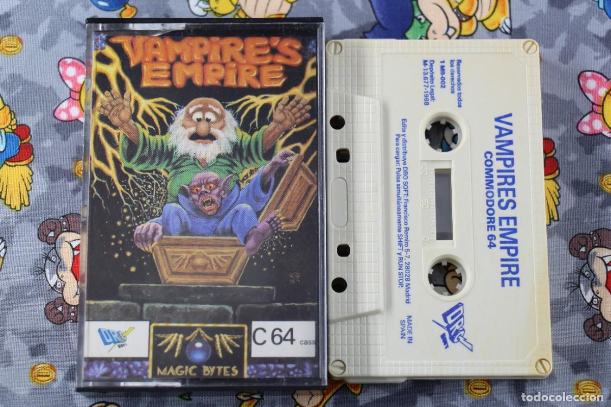 Videojuegos y consolas: COMMODORE 64K CINTA DROSOFT VAMPIRES EMPIRE EN ESPA&Ntilde;OL - Foto 1