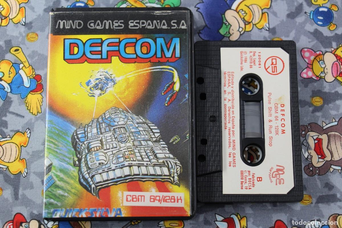 Videojuegos y consolas: COMMODORE 64K / 128K ESTUCHE QUICKSILVA DEFCOM EN ESPA&Ntilde;OL - Foto 1