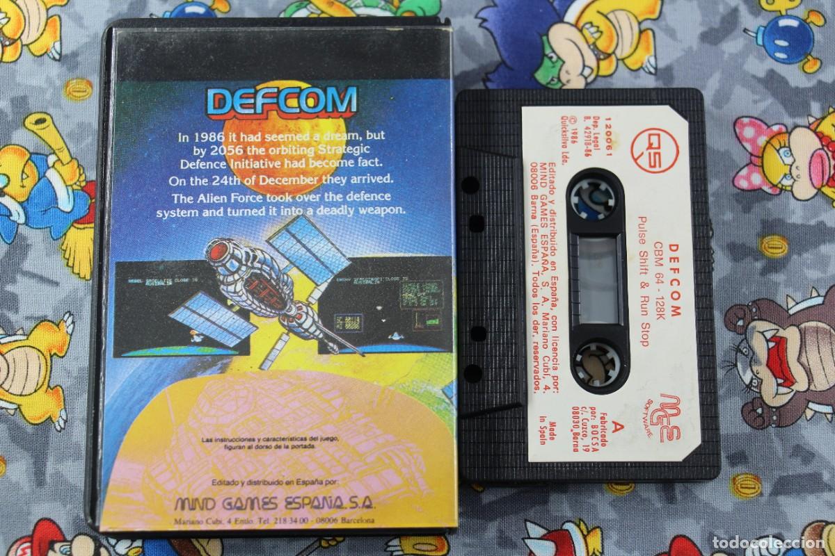 Videojuegos y consolas: COMMODORE 64K / 128K ESTUCHE QUICKSILVA DEFCOM EN ESPA&Ntilde;OL - Foto 2