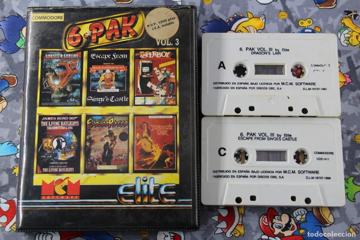 Videojuegos y consolas: COMMODORE 64K ESTUCHE DOBLE MCM ELITE 6 PAK EN ESPA&Ntilde;OL - Foto 1