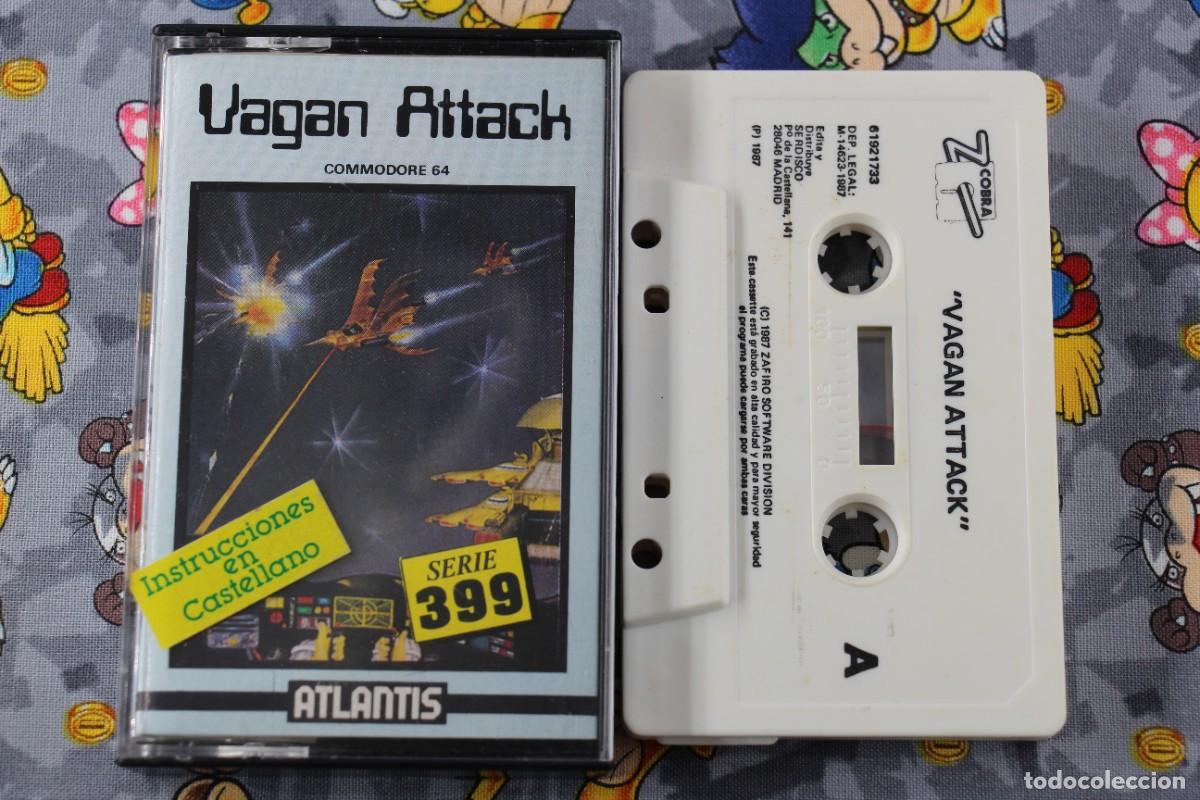 Videojuegos y consolas: COMMODORE 64K CINTA VAGAN ATTACK EN ESPA&Ntilde;OL - Foto 1