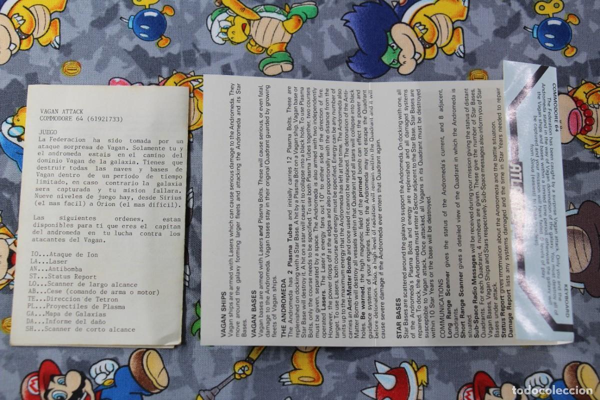 Videojuegos y consolas: COMMODORE 64K CINTA VAGAN ATTACK EN ESPA&Ntilde;OL - Foto 3