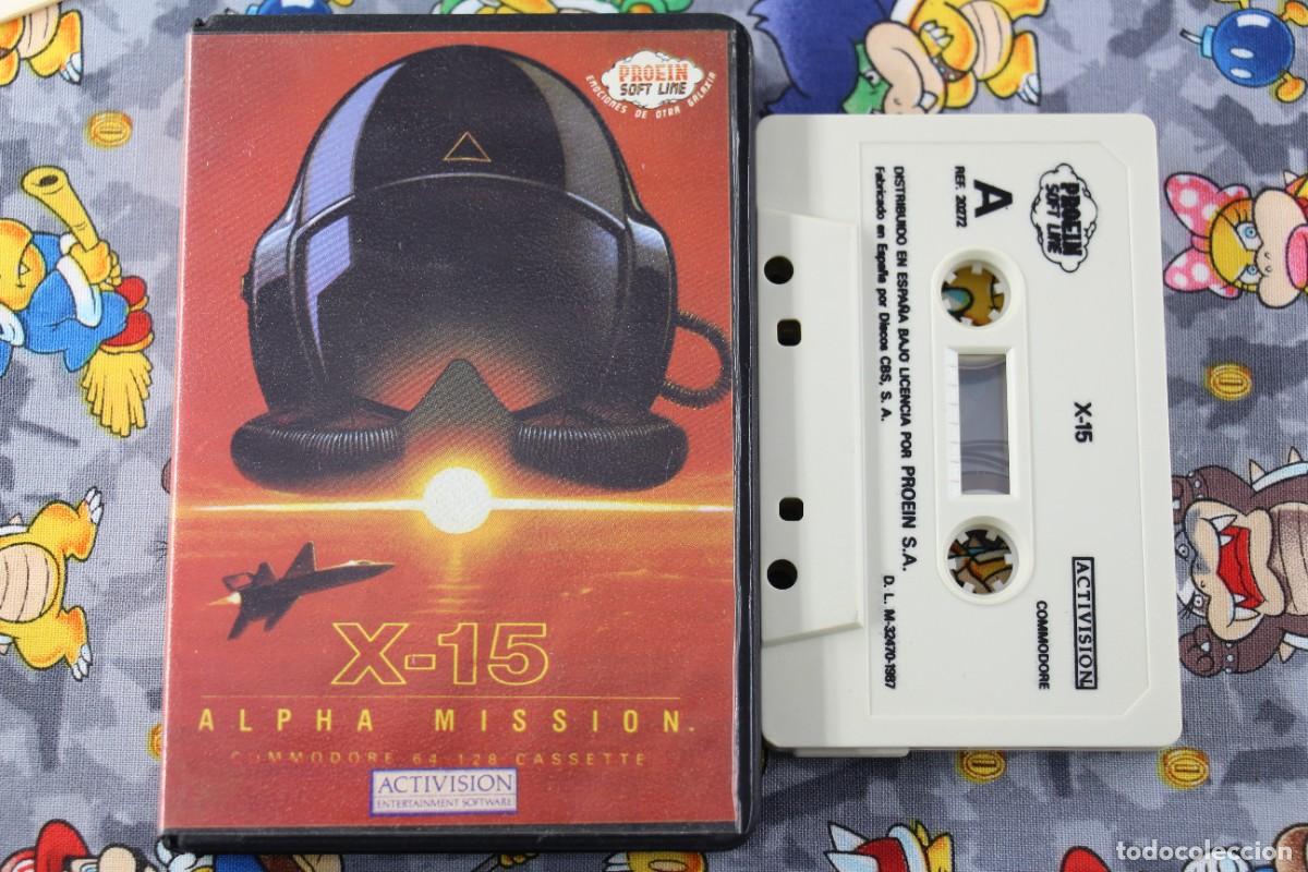 Videojuegos y consolas: COMMODORE 64K 128K ESTUCHE X-15 ALPHA MISSION EN ESPA&Ntilde;OL - Foto 1