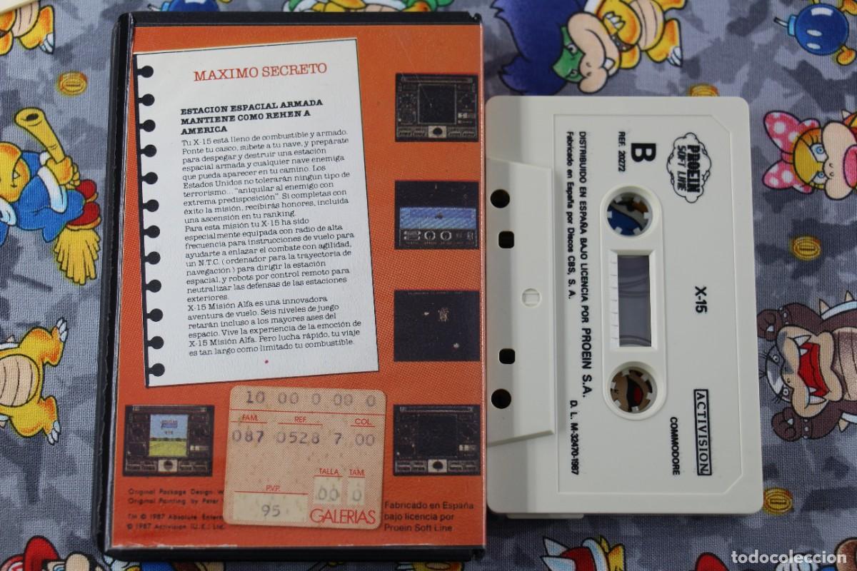 Videojuegos y consolas: COMMODORE 64K 128K ESTUCHE X-15 ALPHA MISSION EN ESPA&Ntilde;OL - Foto 2