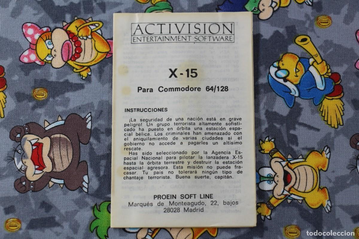 Videojuegos y consolas: COMMODORE 64K 128K ESTUCHE X-15 ALPHA MISSION EN ESPA&Ntilde;OL - Foto 3