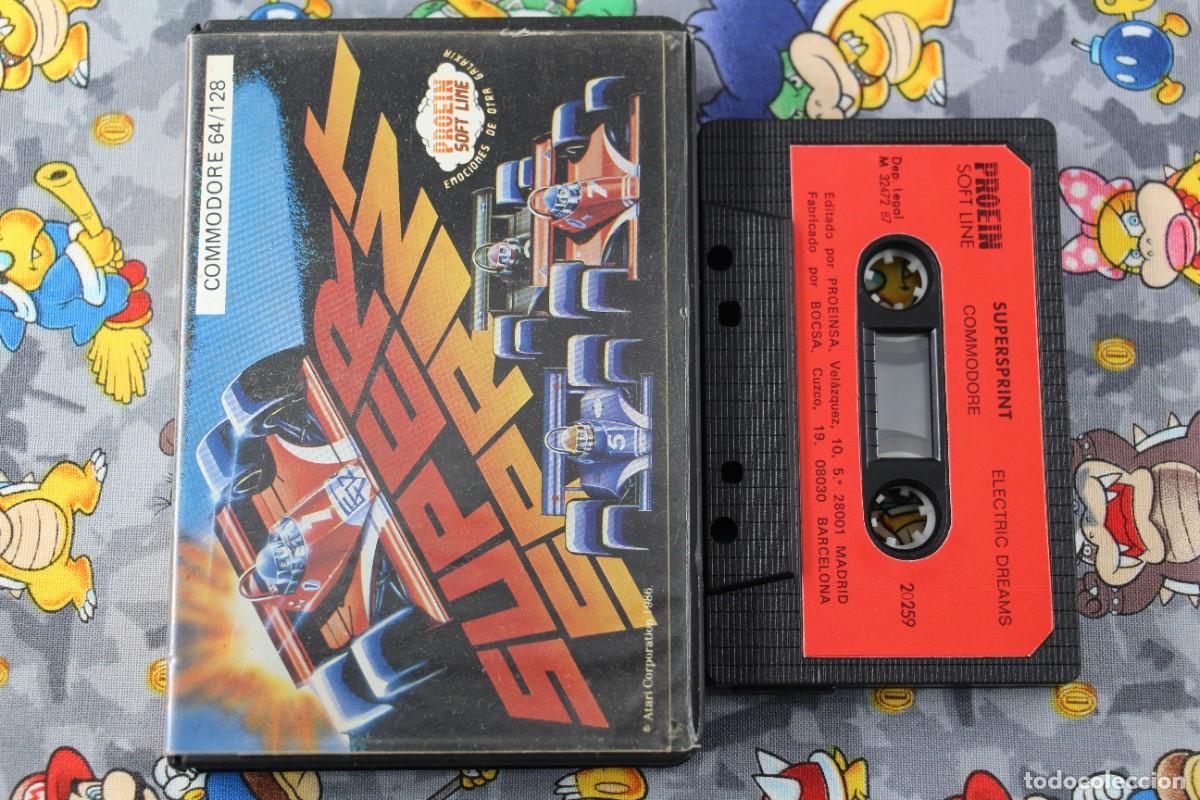 Videojuegos y consolas: COMMODORE 64K 128K ESTUCHE ATARI SUPER SPRINT EN ESPA&Ntilde;OL - Foto 1