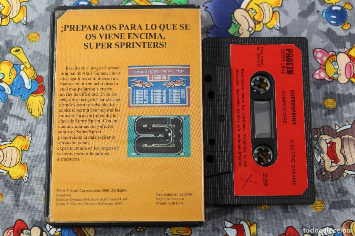 Videojuegos y consolas: COMMODORE 64K 128K ESTUCHE ATARI SUPER SPRINT EN ESPA&Ntilde;OL - Foto 2