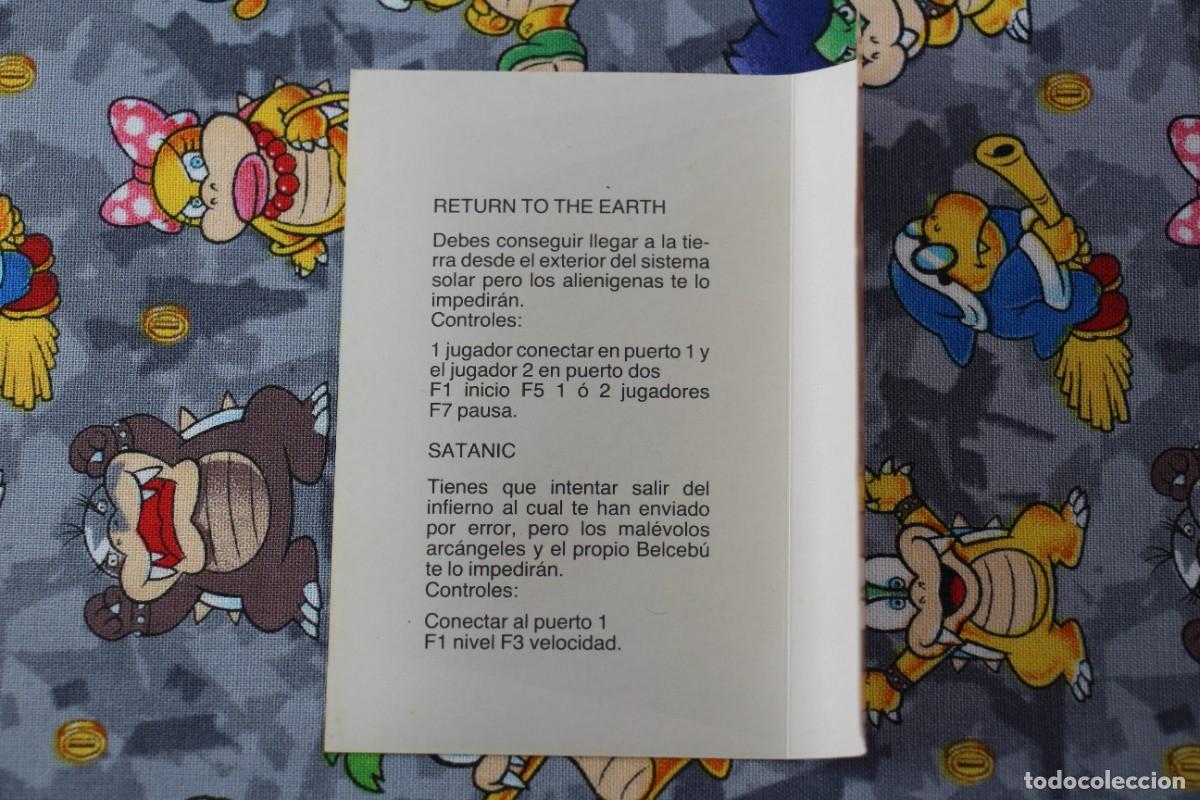 Videojuegos y consolas: COMMODORE 64K CINTA COMMODORE SOFT MAGAZINE NUM. 7 RETURN TO THE EARTH / SATANIC EN ESPA&Ntilde;OL - Foto 3