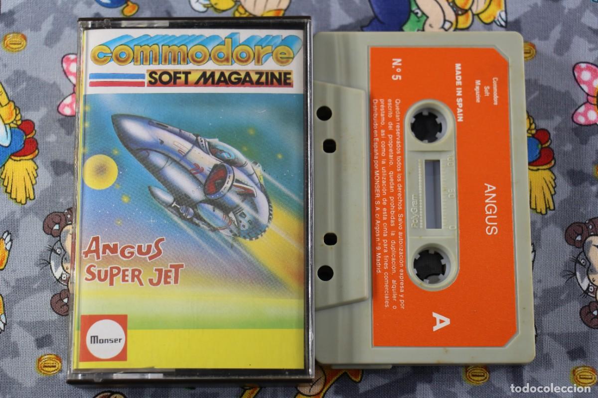 Videojuegos y consolas: COMMODORE 64K CINTA COMMODORE SOFT MAGAZINE NUM. 5 SUPER JET / ANGUS EN ESPA&Ntilde;OL - Foto 1