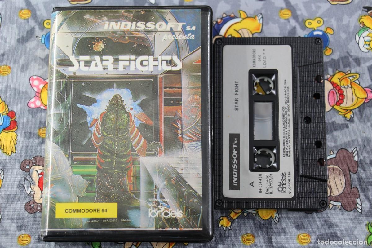 Videojuegos y consolas: COMMODORE 64K ESTUCHE STAR FIGHTS EN ESPA&Ntilde;OL - Foto 1