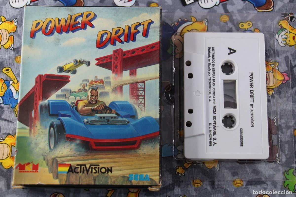 Videojuegos y consolas: COMMODORE 64K CAJA DE CARTON MCM SEGA POWER DRIFT EN ESPA&Ntilde;OL - Foto 1