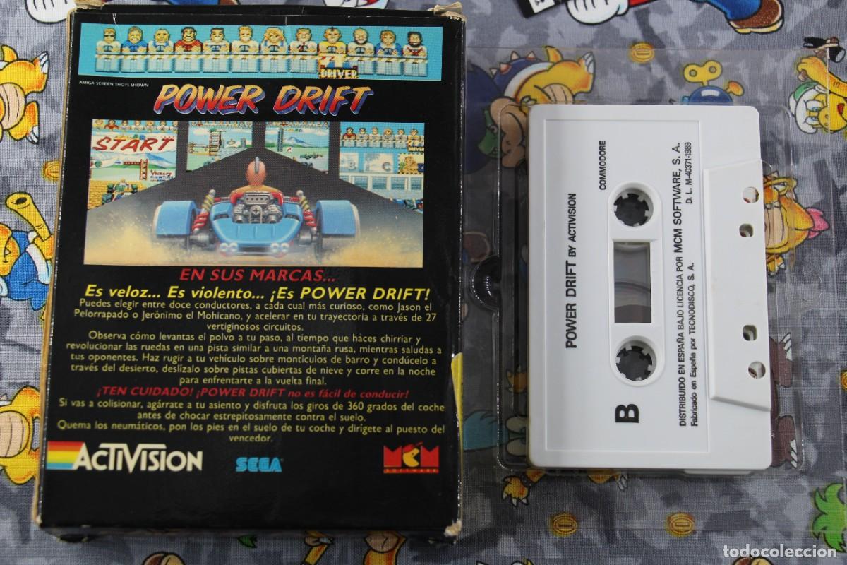 Videojuegos y consolas: COMMODORE 64K CAJA DE CARTON MCM SEGA POWER DRIFT EN ESPA&Ntilde;OL - Foto 2