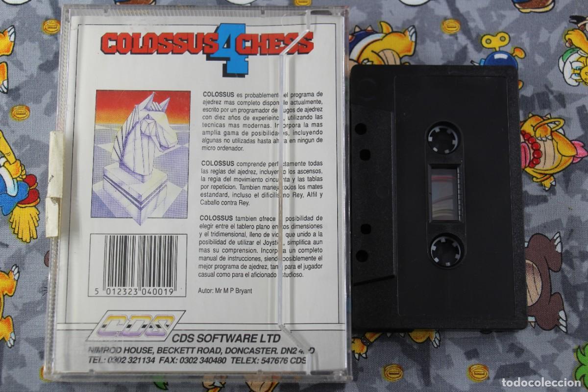 Videojuegos y consolas: COMMODORE 64K 128K CINTA DOBLE COLOSSUS CHESS 4 EN ESPA&Ntilde;OL - Foto 2