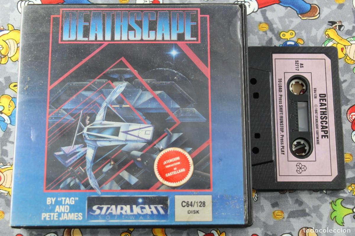 Videojuegos y consolas: COMMODORE 64K 128K ESTUCHE GRANDE DEATHSCAPE EN ESPA&Ntilde;OL - Foto 1