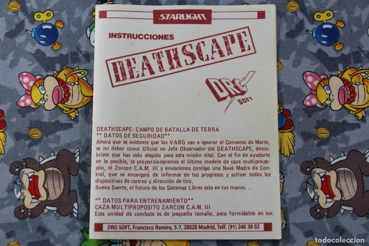 Videojuegos y consolas: COMMODORE 64K 128K ESTUCHE GRANDE DEATHSCAPE EN ESPA&Ntilde;OL - Foto 3