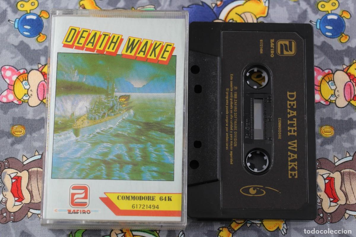 Videojuegos y consolas: COMMODORE 64K CINTA ZAFIRO SOFTWARE DEATH WAKE EN ESPA&Ntilde;OL - Foto 1
