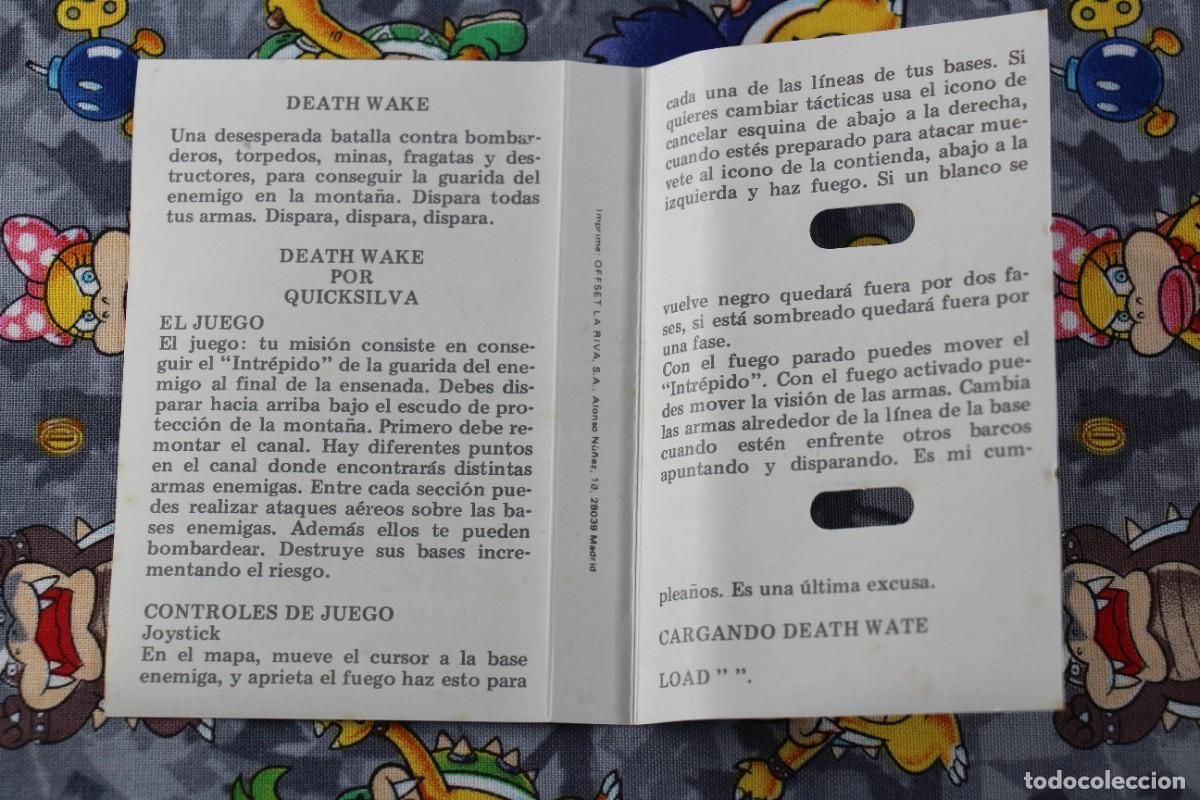 Videojuegos y consolas: COMMODORE 64K CINTA ZAFIRO SOFTWARE DEATH WAKE EN ESPA&Ntilde;OL - Foto 3